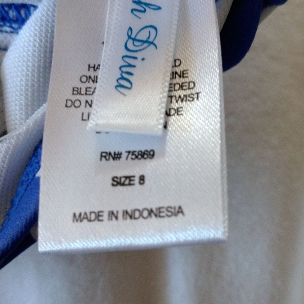 Beach Diva one piece swim suit size 8 - Picture 6 of 10